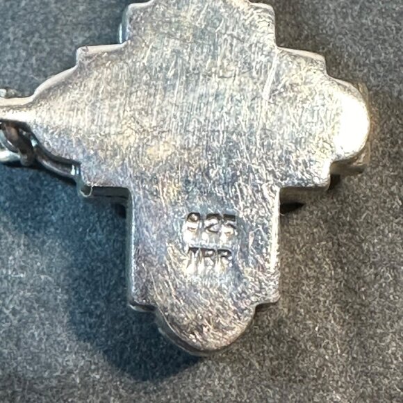 Sterling Silver Prayer Box 925 Cross Pendant Necklace With 18" Chain - Picture 3 of 5